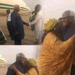 President Koroma, arrived Abuja.