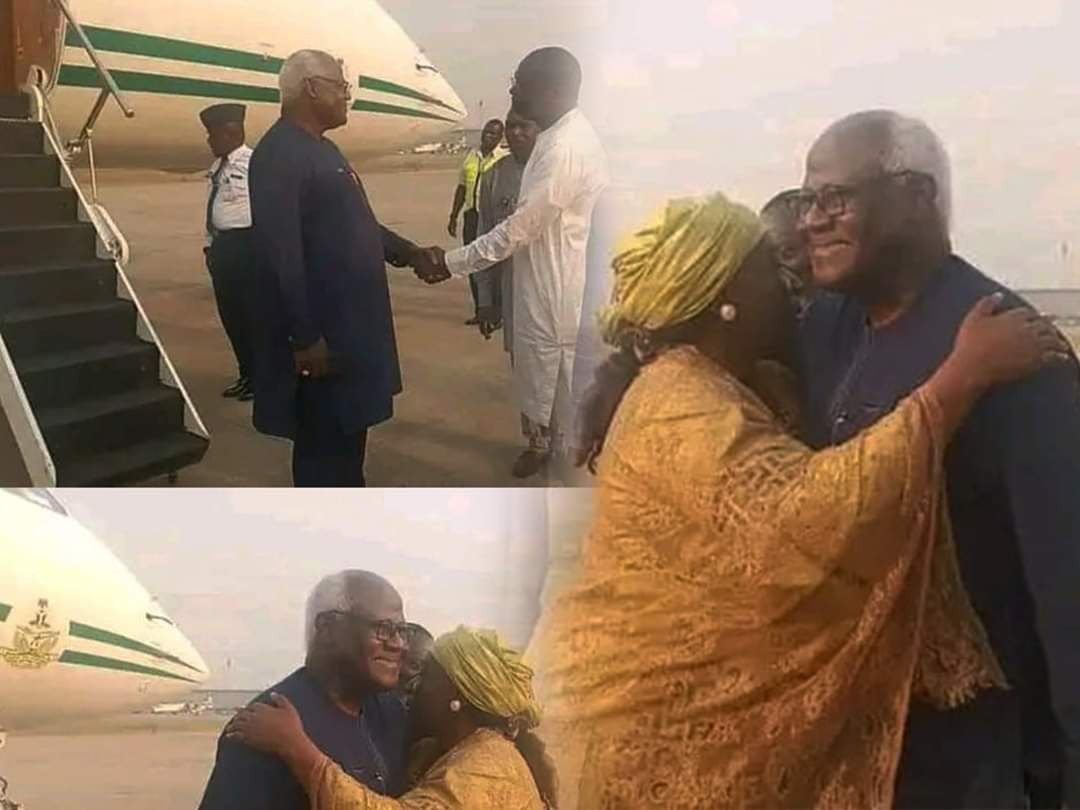 President Koroma, arrived Abuja.