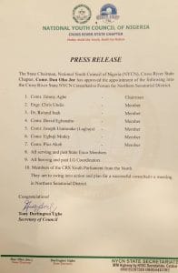 Appointments from The Chairman. 