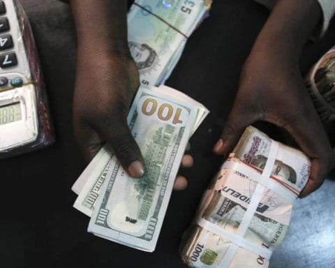 Naira depreciating at a fast rate.