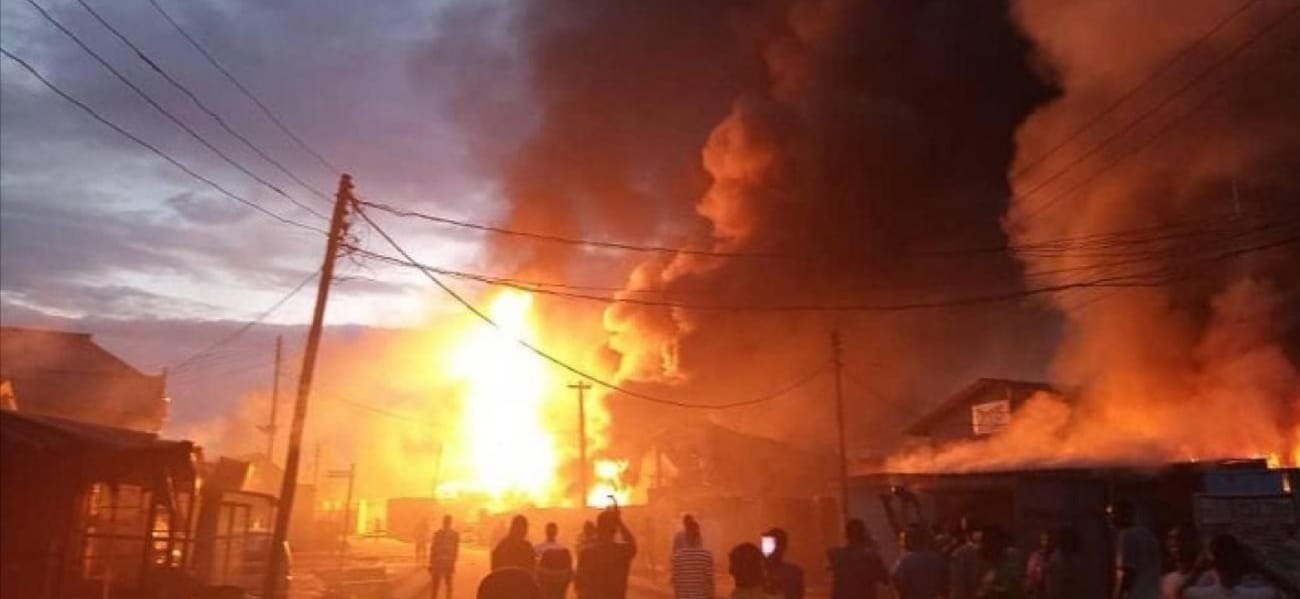 Gas explosion in Lagos.